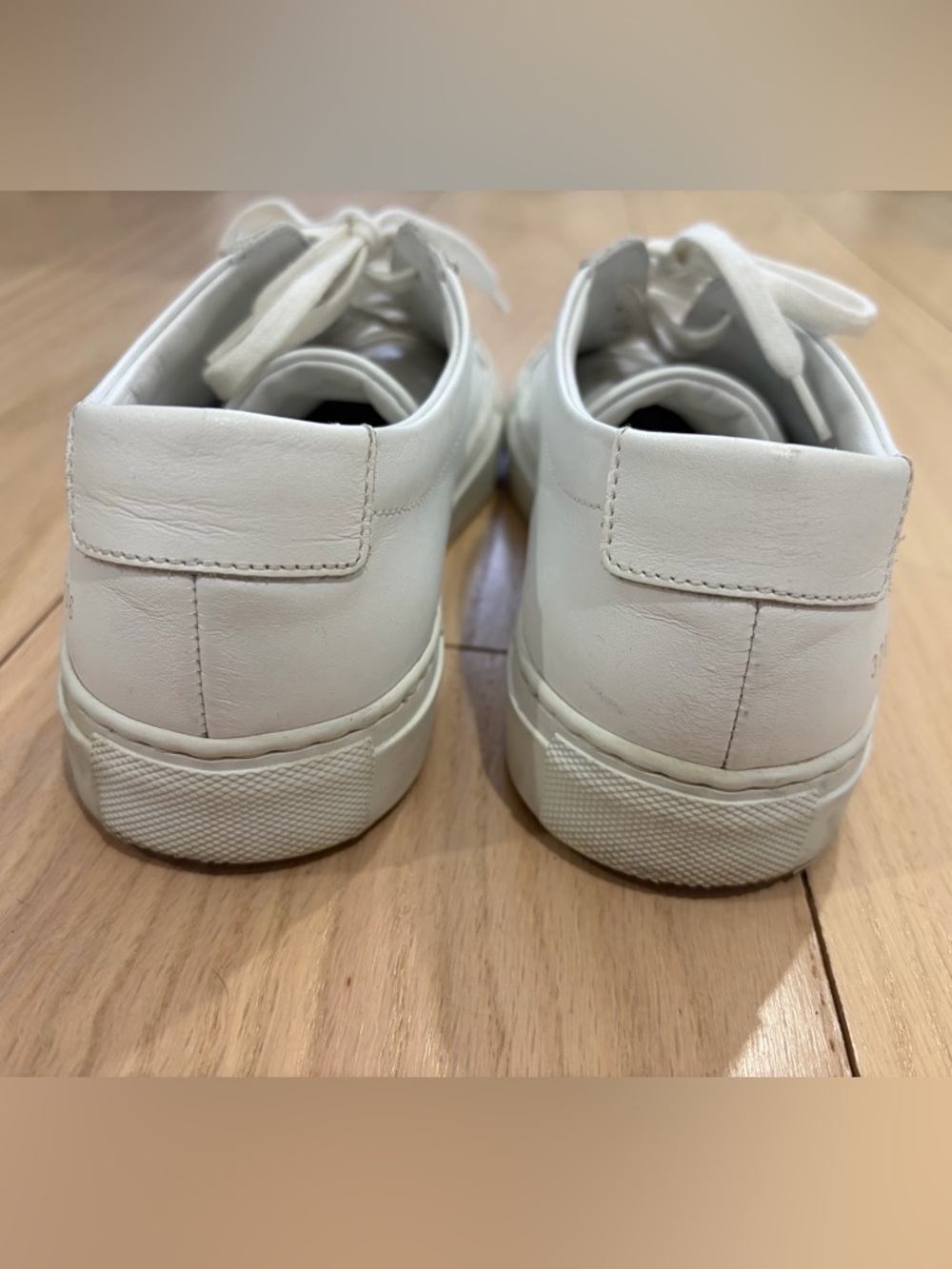 Common Projects Original Achilles White Low-Top Leather Sneakers - Picture 5 of 11